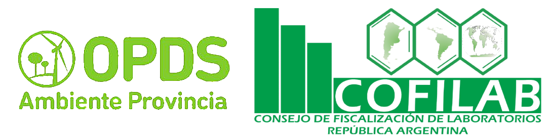 Logos de OPDS Ambiente Provincia y COFILAB